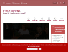 Tablet Screenshot of petra-koepping.de